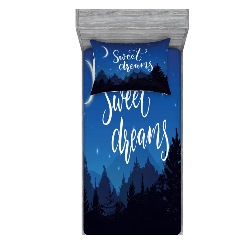 Saying Microfiber Sheet Set, Twin XL Sheet Set + Fitted Sheet + 1 Pillowcase