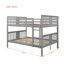 Lit superposé avec échelle pour meubles de chambre à coucher, chambre d'amis