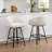 Absalom Swivel Upholstered 26.4" Sherpa Counter Stool with Metal Frame-830408050-839629862