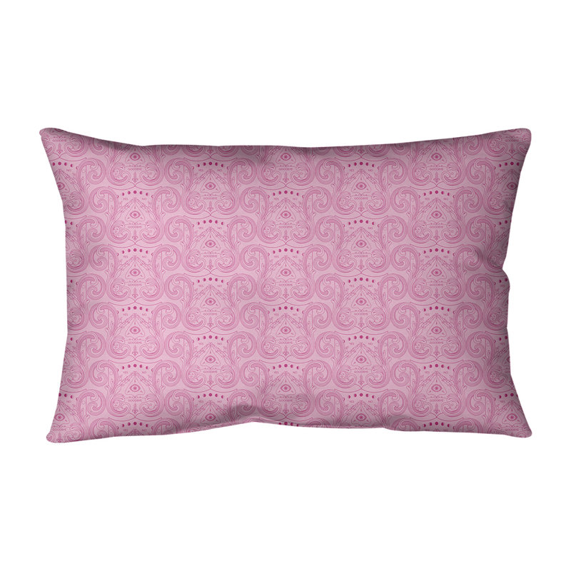 Coussin lombaire intérieur / extérieur Katelyn Elizabeth, Rose et pastel