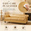 Canapé Chesterfield 3 places 84,65 po Aurelia-1814288482