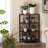 Kempst 4-Tier Corner End Table Triangular Sofa Table Corner Cabinet For Living Room-1808138528