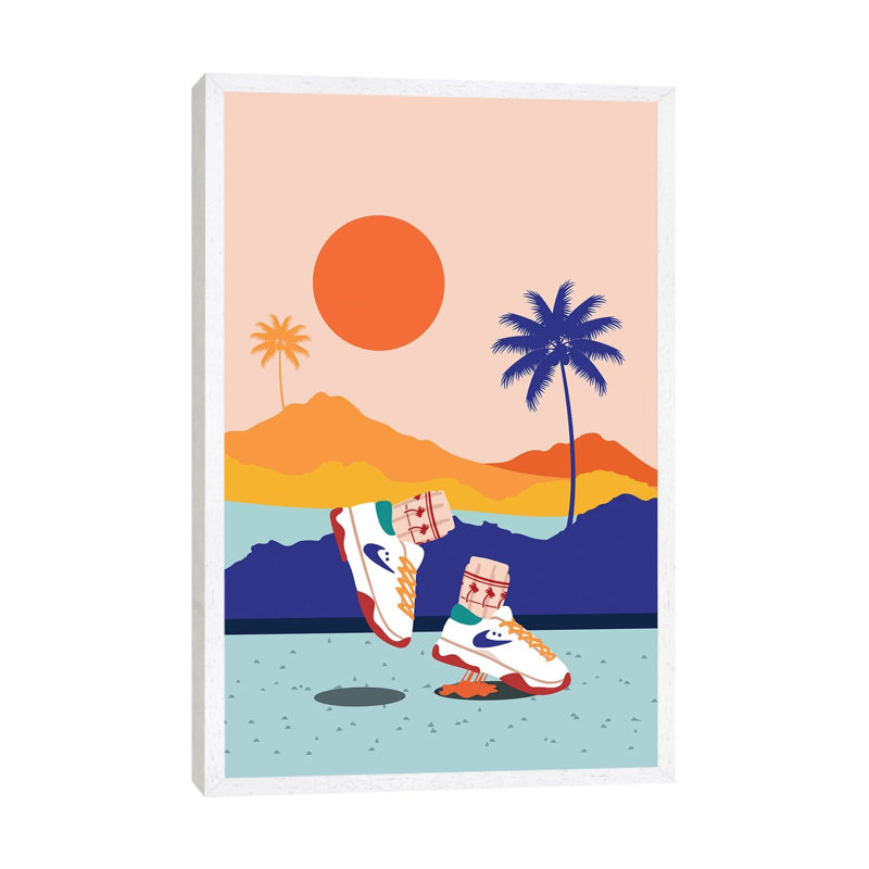 California Bounce - Print on Canvas, White Framed, 66.04 cm H x 45.72 cm W
