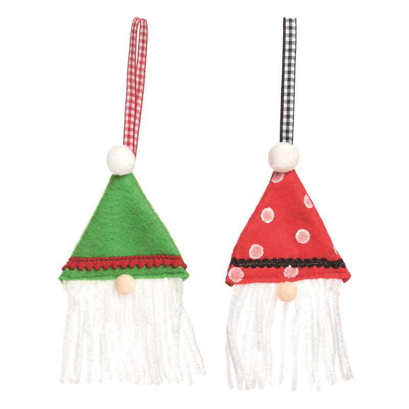 Ensemble de 2 décorations de Noël pour gnome Cmas