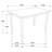 Stan Cappuccino 5-Piece Dining Set