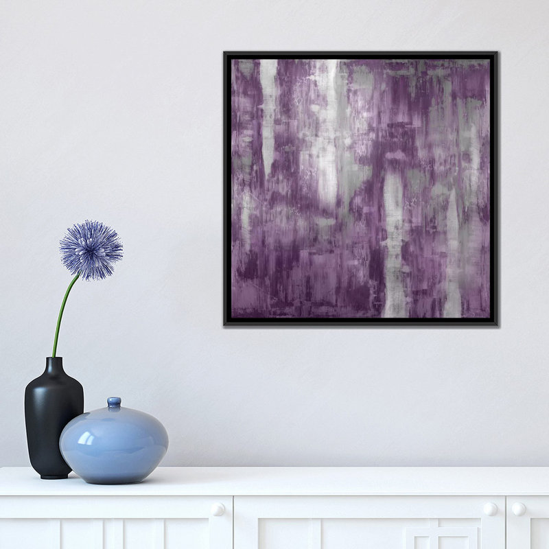 « améthyste gradation », reproduction sur toile, H 18 po x l 18 po x P 1,5 po, Toile avec cadre noir