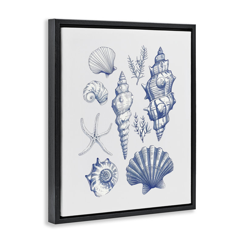 Cadre flottant Soft Nautical Collection, design par 1x, Cadre flottant noir de jais, H 21 po x l 17 po