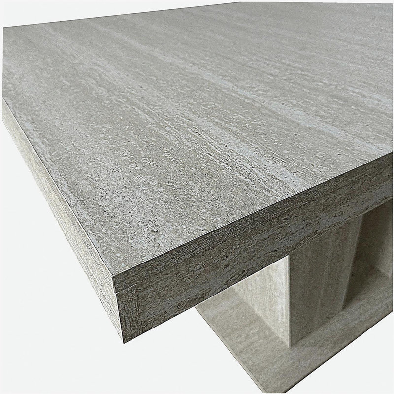Table de salle à manger extensible 78 po en bois pour 4 à 10 personnes, table de salle à manger rectangulaire extensible avec base piédestal