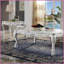 Table basse Bone White avec pieds surdimensionnés à griffes - élégance intemporelle Support stable pour le salon