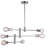 Fowey 6 Light Chrome Sputnik Chandelier-1690582116