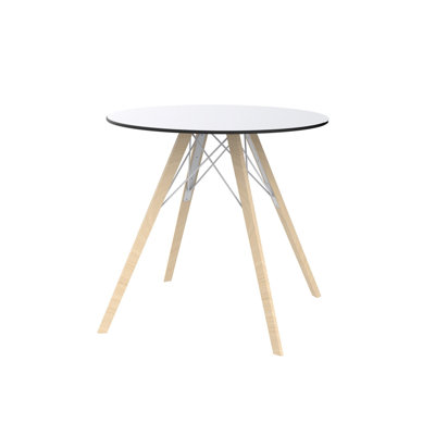 Faz Wood Dining Table Edge Top - Round