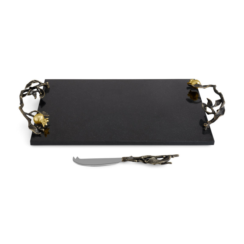 Pomegranate Cheese Board with Knife