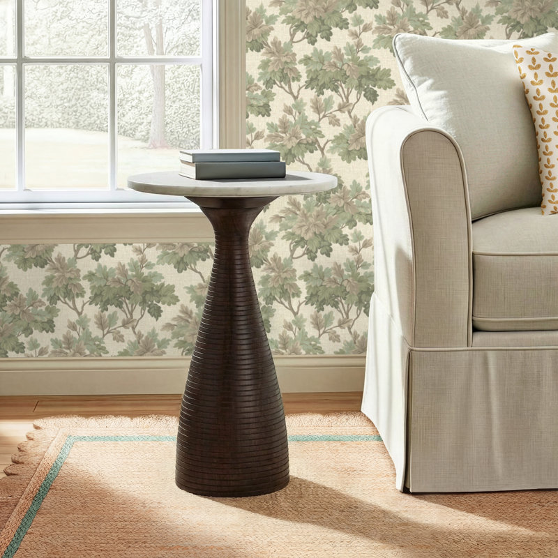 Axelle Rydell Pedestal End Table