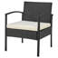 Ensemble de conversation moderne pour 2 personnes avec coussins en polyester Noli-1780944528