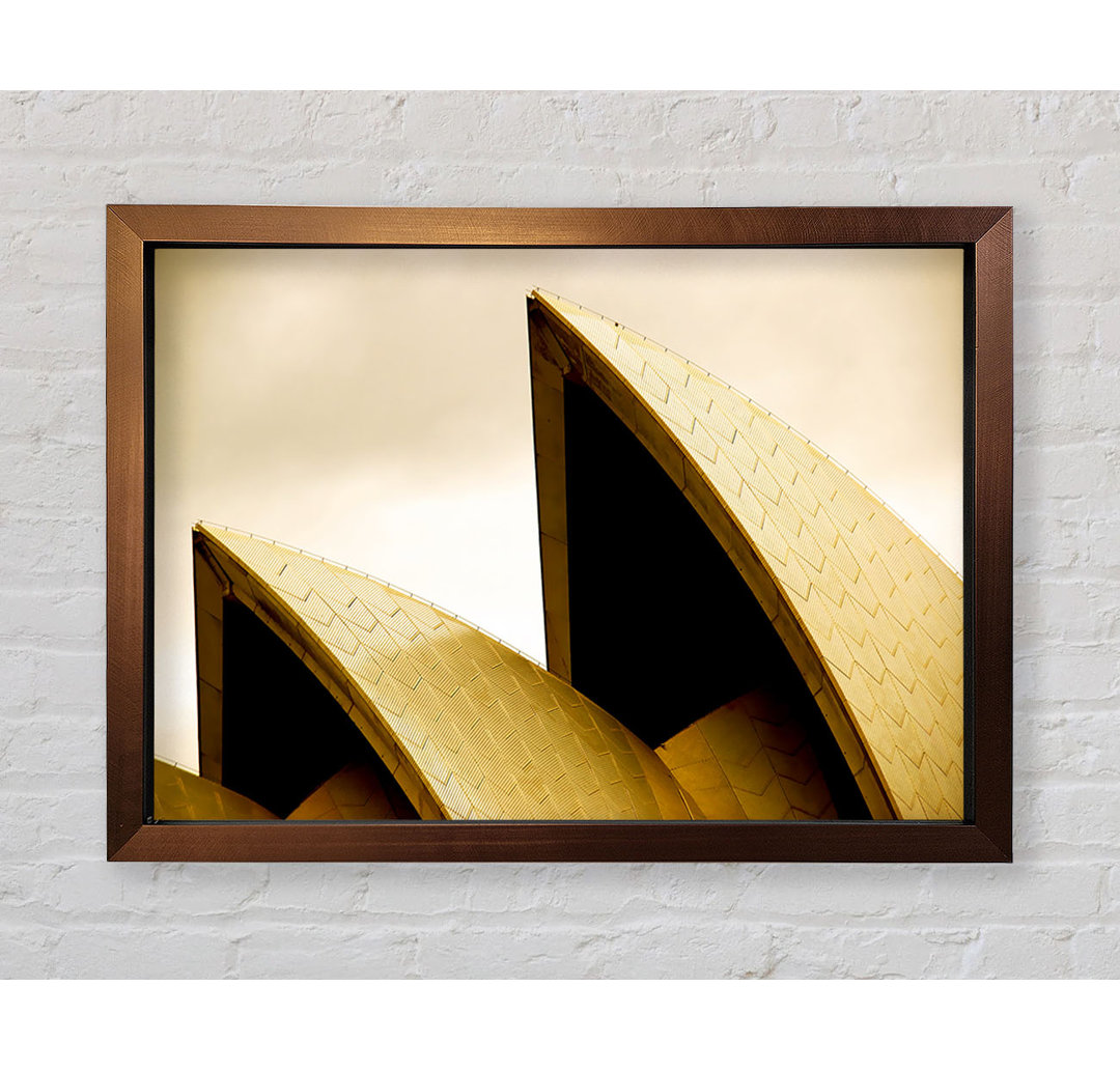 Sydney Opera House Peaks Sepia - Druck