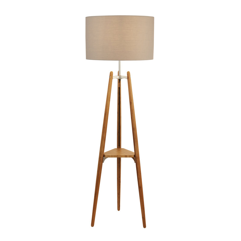 Kosinski 156cm Natural Tripod Floor Lamp