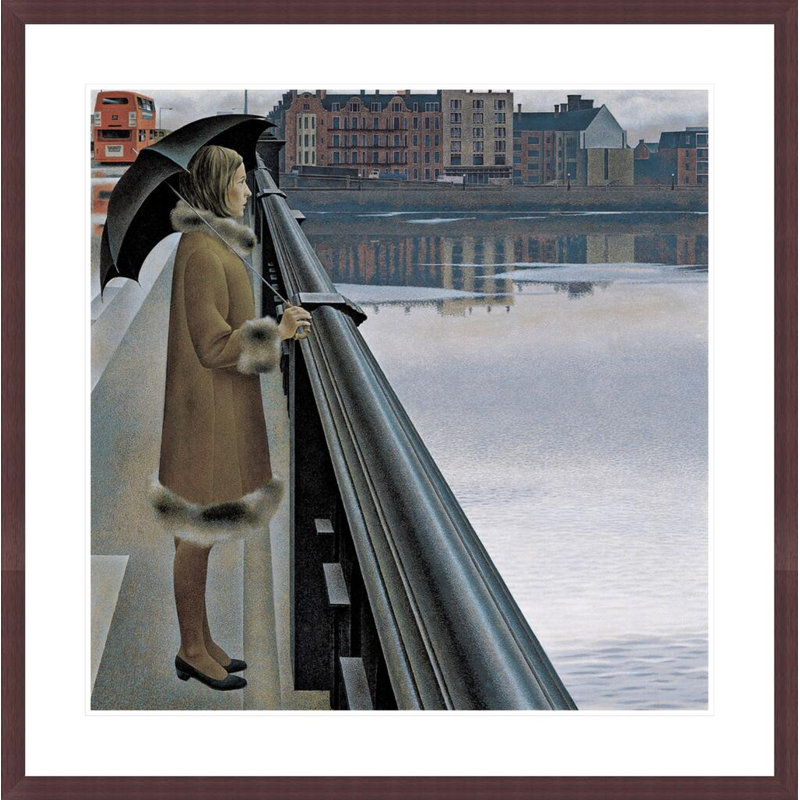La Tamise, par Alex Colville – Reproduction giclée encadrée, H 33,64 po x l 33,5 po