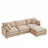 3-Seater Comfy Cloud Couches With Movable Ottoman-123053928