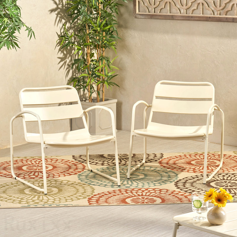 Chaise de patio, Matte White