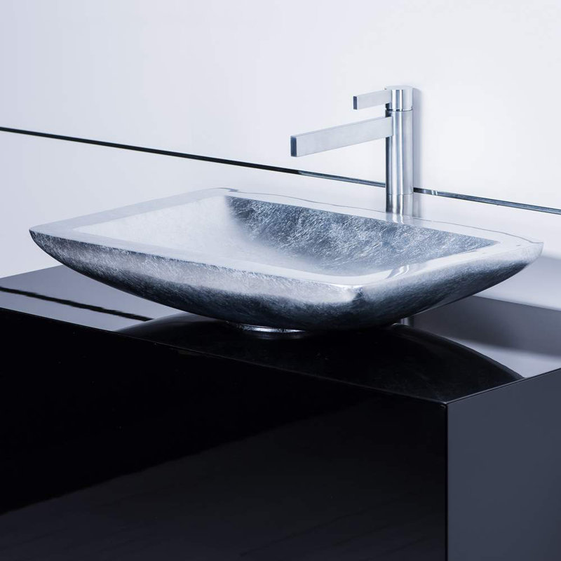Vogue 25.6'' L Bathroom Sink, Gold Leaf