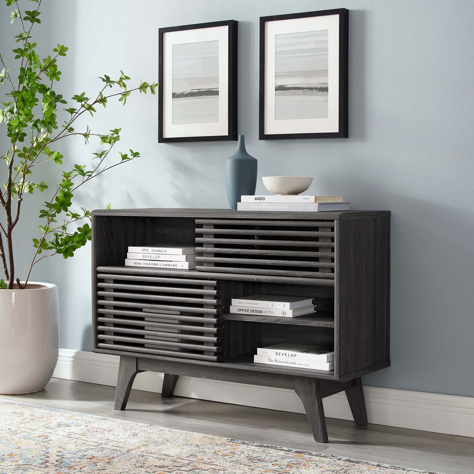 Render TV Stand, Charcoal