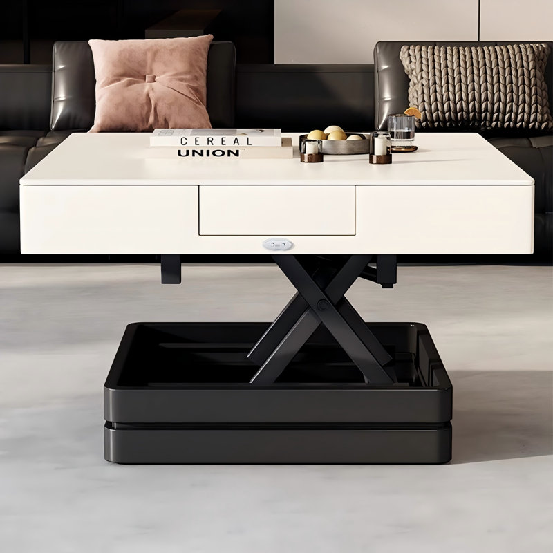 Table de mahjong moderne et minimaliste à levage automatique pour les règles chinoises
