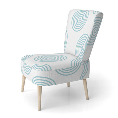 Chaise d'appoint en velours bleu