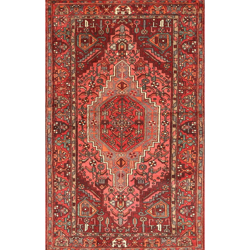 Tapis sud-ouest Mehroon / noir / crème, Rectangle 2 pi x 4 pi