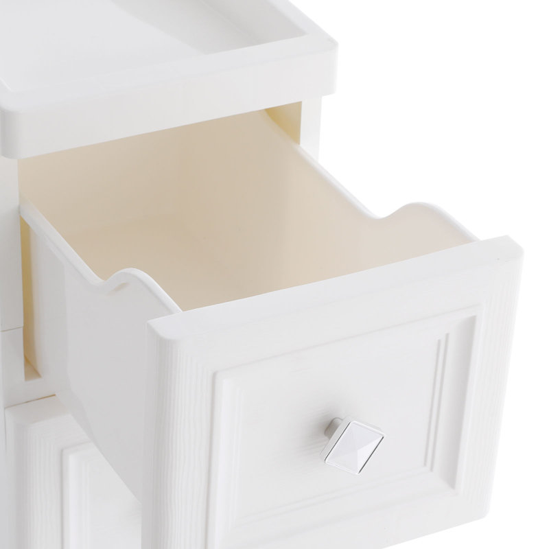 Armoire de rangement étroite à 3 niveaux pour salle de bain