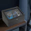 Boîte de montre à remontoir automatique 6 lumières avec DEL