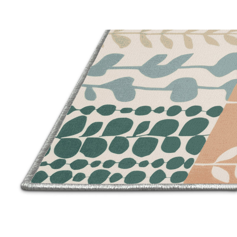 Misty Greens Rug, Square 5'