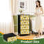 Commode à 4 tiroirs avec rangement vertical et crème