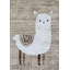 Tapis brun / beige à motif de lamas pour enfants de 8 pi x 11 pi (7 pi 7 po x 10 pi 10 po) Branchan Rowan-1644343227