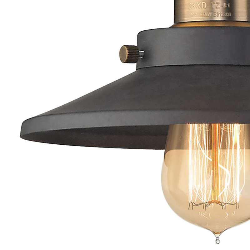 Éclairage pour salle de bain 3 lumières English pub, H 8 po x l 28 po x P 10 po, Noir, Trois lumières