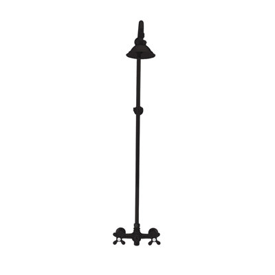 Outdoor Exposed Shower System 36" Wall Mounted Set and Cross Handles