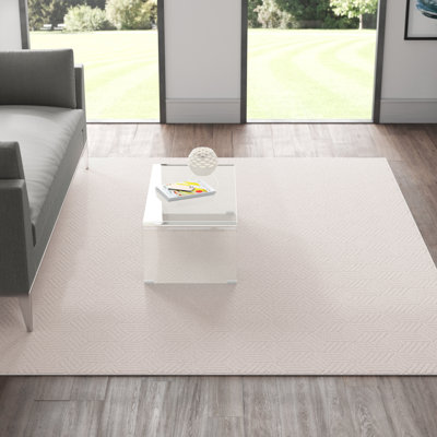 Anjolee Pattern And Solid 410 Area Rug In Ivory