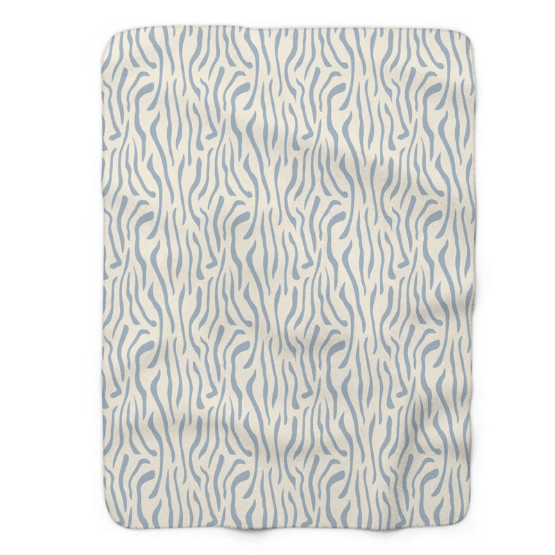 Bleu Boho - couverture de qualité supérieure 1 pièce, Grand lit