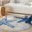 Tapis d'intérieur / extérieur bleu / gris Aarav-1825211308