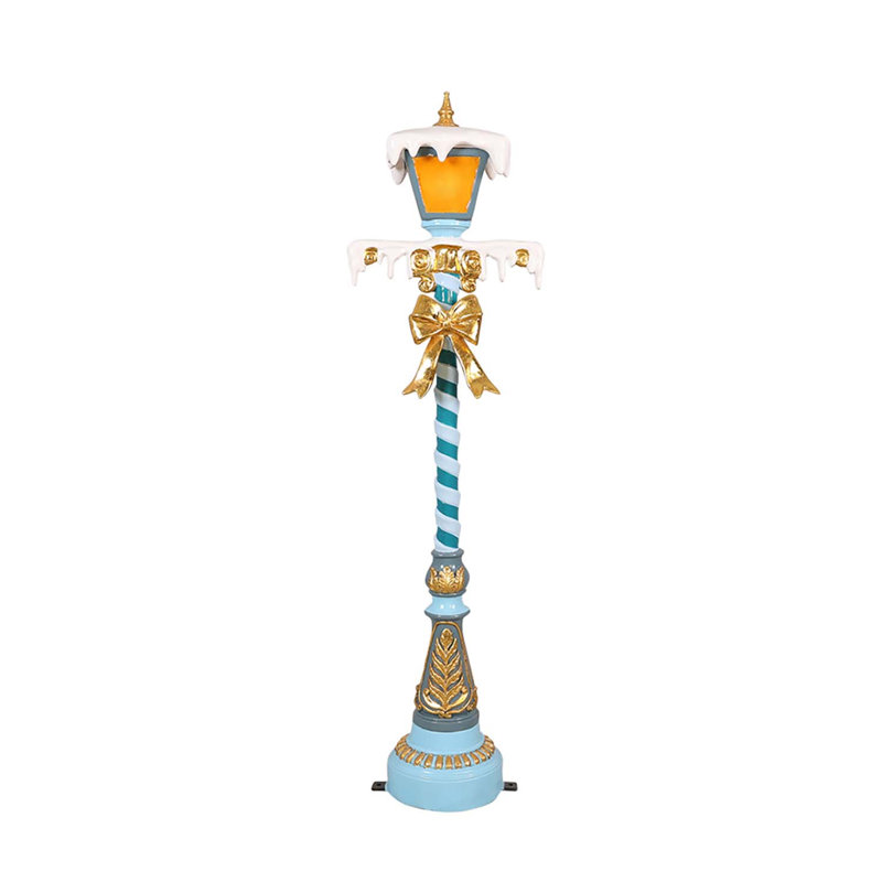 Lampadaire avec lumières 5 pi (bleu)
