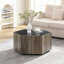 Hexagonal Wood Coffee Table With Drawers-1879460634-1879460636