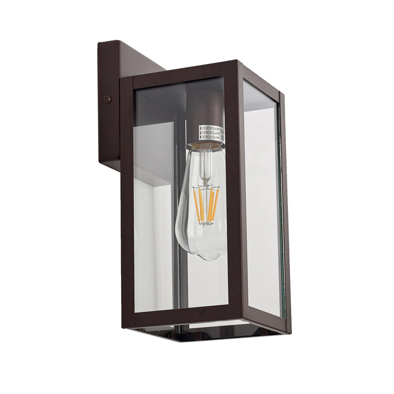 Raysean Steel Wall Light, 11" H x 4.75" W x 5.75" D