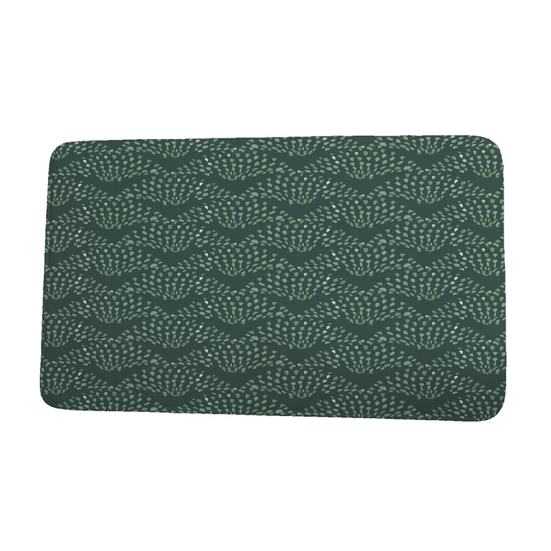 Tapis de bain Glenwood, l 21 po x L 34 po, Vert