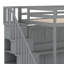 Lit escamotable double sur double avec lève-personne hydraulique et conception de bureau-1288325429