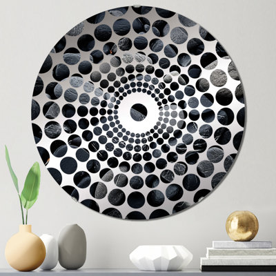 Chresfield - Miroir décoratif à cercles concentriques