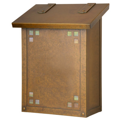 Pasadena Brass Wall Mounted Mailbox