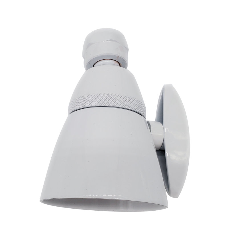 Chatham Style 2-1/4" Adjustable Shower Head, Powder Coat White