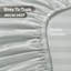 200 Thread Count Microfibre Stripe Fitted Sheet 40cm-80978000-80978005