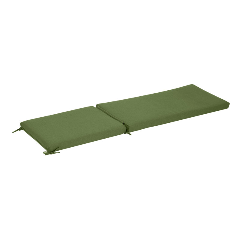 Noah Outdoor Chaise Lounge Cushion, Green, Green