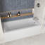 Baignoire en alcôve droite en acrylique blanc brillant avec drain extérieur Streamline 60 po x 30 po Streamline-101699054
