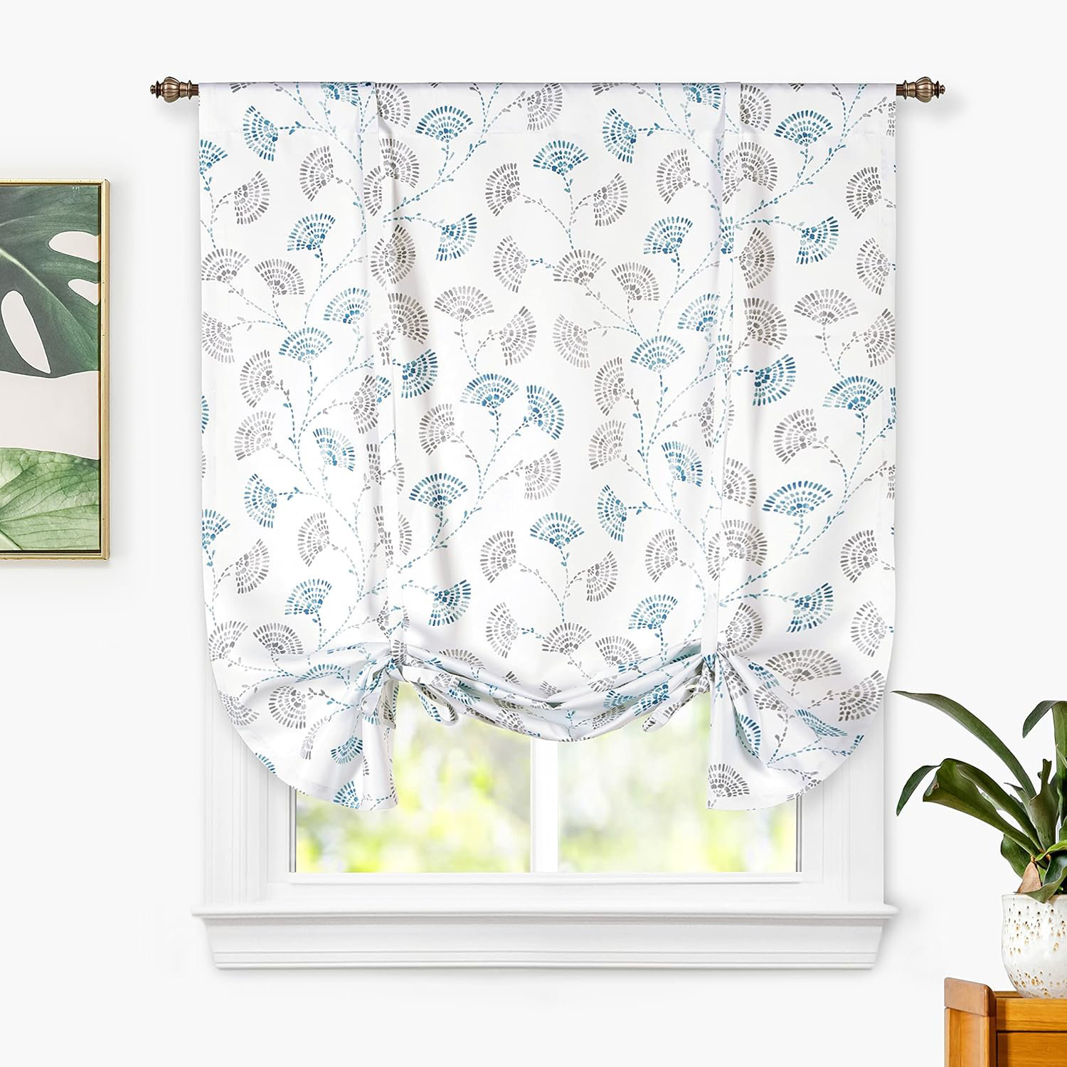 DriftAway Archer Polyester Room Darkening Tie Up Curtain Panel | Wayfair